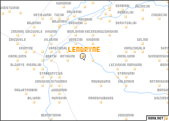 map of Lendrynė