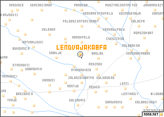 map of Lendvajakabfa