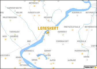 map of Leneskert