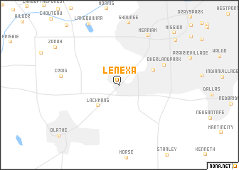 map of Lenexa