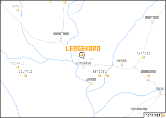 map of Lengékoro