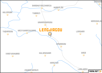 map of Lengjiagou