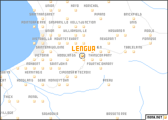 map of Lengua