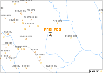 map of Lenguéra