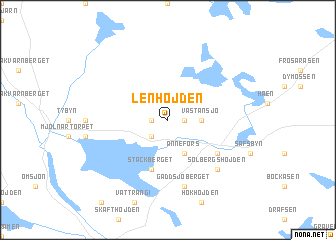 map of Lenhöjden