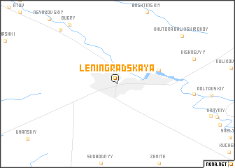 map of Leningradskaya