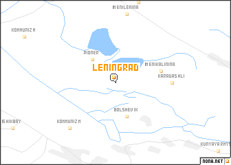 map of Leningrad