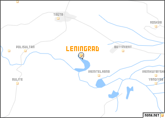 map of Leningrad