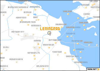 map of Leningrad
