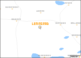 map of Leningrad