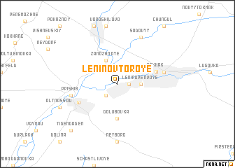 map of Lenino Vtoroye