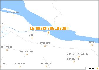 map of Leninskaya Sloboda