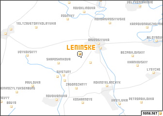 map of Leninsʼke