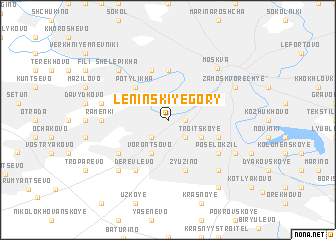 map of Leninskiye Gory