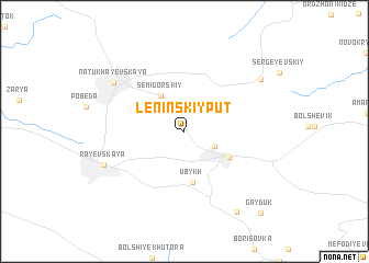 map of Leninskiy Put\