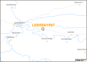 map of Leninskiy Put\