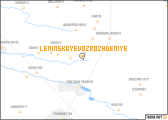 map of Leninskoye Vozrozhdeniye