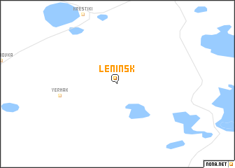 map of Leninsk