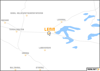 map of Lenin