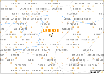map of Leniszki