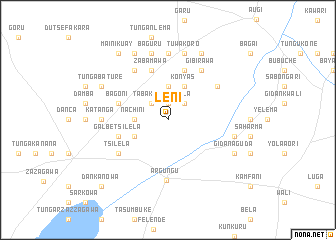 map of Leni
