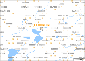 map of Lenkaliai