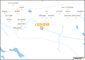 map of Lenkosa