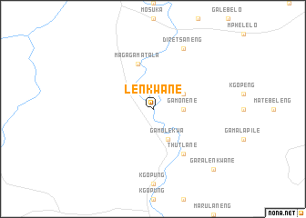 map of Lenkwane