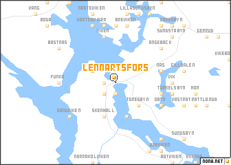 map of Lennartsfors