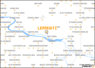 map of Lennewitz