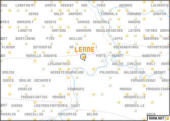 map of Lenne