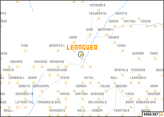 map of Lennguéa