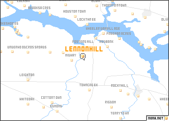 map of Lennon Hill