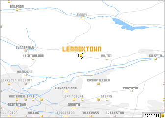 map of Lennoxtown