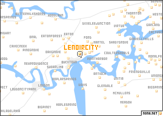 map of Lenoir City