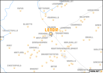 map of Lenoir