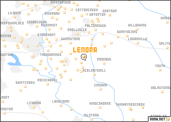 map of Lenora
