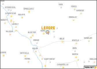 map of Lenore