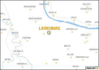map of Lenoxburg