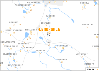 map of Lenox Dale