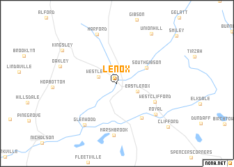 map of Lenox