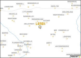 map of Lenox