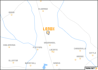 map of Lenox