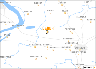 map of Lenox