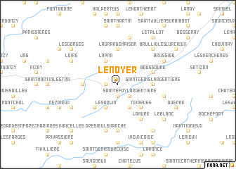 map of Le Noyer