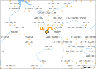 map of Le Noyer