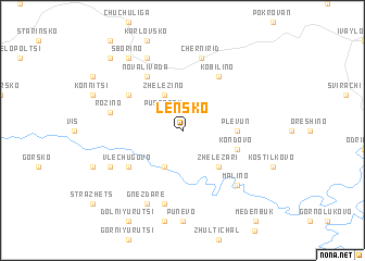 map of Lensko