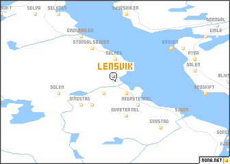 map of Lensvik