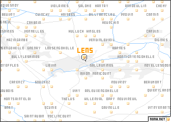 map of Lens