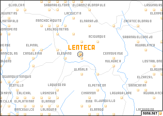 map of Lenteca